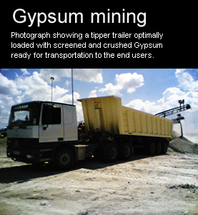 Gypsum mining  in africa, especially in Kenya.